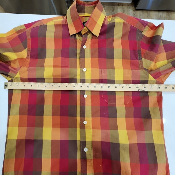 VTG Robert Talbott Shirt Long Sleeve Button Down Multicolor Plaid Mens Size M - Picture 9 of 13